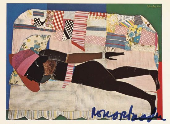 ROMARE BEARDEN (1911 - 1988) Patchwork Quilt.